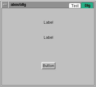 Dialog with widgets