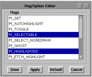 Flag/option editor