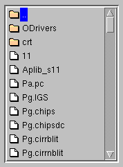 Single-level file selector