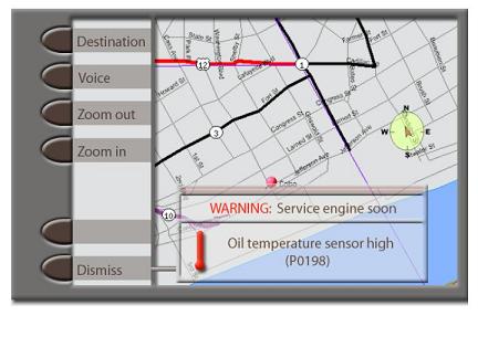 2D Navigation system using alpha blending